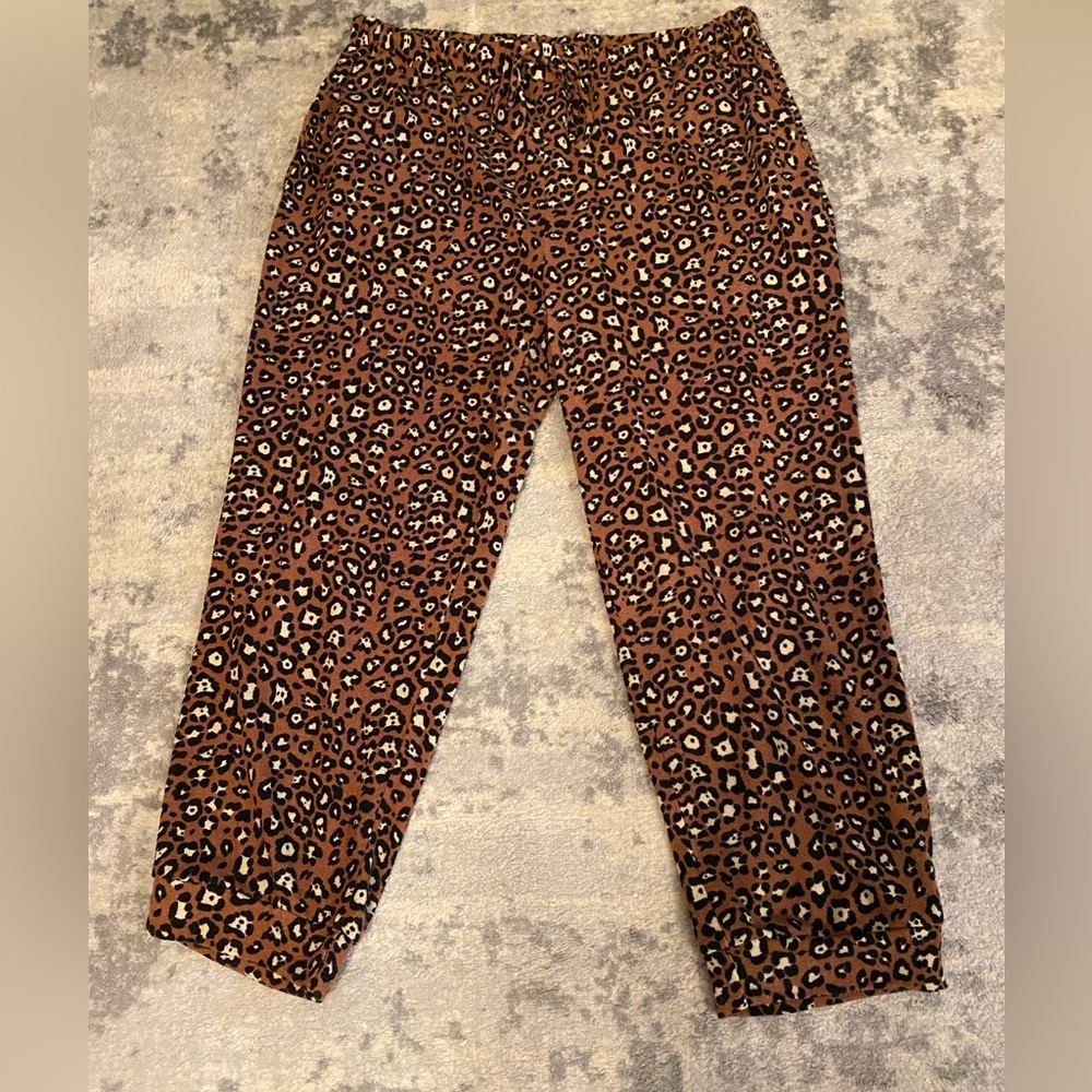 Honeyme curvy cheetah print lounge pants pajama pants plus size 3XL - Picture 4 of 11